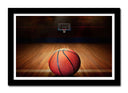 Cuadro enmarcado negro Baloncesto