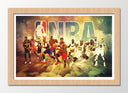 Cuadro enmarcado natural Baloncesto, NBA