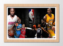Cuadro enmarcado natural Baloncesto NBA, All Star