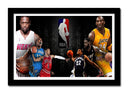 Cuadro enmarcado negro Baloncesto NBA, All Star