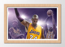 Cuadro enmarcado natural Baloncesto, NBA , Lakers, Kobe Bryant