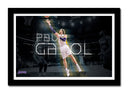 Cuadro enmarcado negro Balonceto, España, Pau Gasol, Lakers, NBA