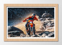 Cuadro enmarcado natural Motor, Enduro, moto rally