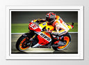 Cuadro enmarcado blanco Motor, Moto GP 93, Wallpaper, Marck Marquez