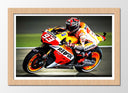 Cuadro enmarcado natural Motor, Moto GP 93, Wallpaper, Marck Marquez