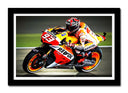 Cuadro enmarcado negro Motor, Moto GP 93, Wallpaper, Marck Marquez