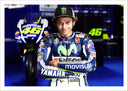 Lámina Moto GP, Valentino Rossi, Italia, Yamaha