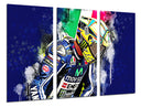 Tríptico Moto GP, Valentino Rossi, wallpaper