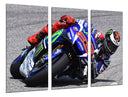 Tríptico Moto Gp, Jorge Lorenzo, Blanco y negro, Motor color