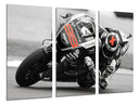 Tríptico Moto Gp, Jorge Lorenzo, Blanco y negro, Yamaha