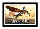Cuadro enmarcado negro avatar 2, el sentido del agua, james cameron