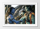 Cuadro enmarcado blanco avatar 2, el sentido del agua, james cameron