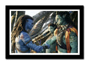 Cuadro enmarcado negro avatar 2, el sentido del agua, james cameron