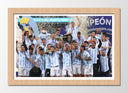 Cuadro enmarcado natural Mundial futbol, Argentina, Messi