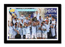 Cuadro enmarcado negro Mundial futbol, Argentina, Messi