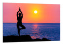 Cuadro Yoga, puesta de sol