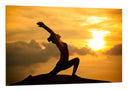 Cuadro Yoga, puesta de sol, saludo al sol