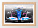 Cuadro enmarcado natural Fórmula 1, alpine A523