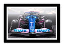 Cuadro enmarcado negro Fórmula 1, alpine A523