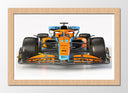 Cuadro enmarcado natural Fórmula 1, McLaren MCL 36, Lando Norris, Oscar Piastri