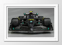 Cuadro enmarcado blanco Fórmula 1, Mercedes-AMG Fórmula 1 W14 E Performance
