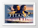 Cuadro enmarcado blanco titanic, amor, romantico, pareja