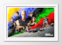 Cuadro enmarcado blanco Fast and furiuos