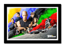 Cuadro enmarcado negro Fast and furiuos