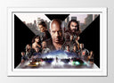 Cuadro enmarcado blanco Fast and furiuos