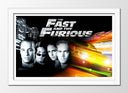 Cuadro enmarcado blanco Fast and furiuos