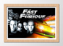 Cuadro enmarcado natural Fast and furiuos