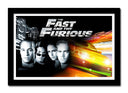 Cuadro enmarcado negro Fast and furiuos