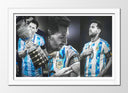 Cuadro enmarcado blanco Futbol, Messi, Angentina