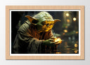 Cuadro enmarcado natural Yoda Star Wars La Guerra de las Galaxias