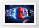 Cuadro enmarcado blanco Stormtroopers Star Wars La Guerra de las Galaxias