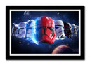 Cuadro enmarcado negro Stormtroopers Star Wars La Guerra de las Galaxias