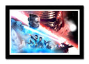 Cuadro enmarcado negro Batalla Ejército Star Wars La Guerra de las Galaxias