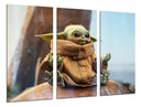 Tríptico Baby Yoda Star Wars La Guerra de las Galaxias