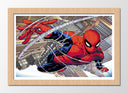 Cuadro enmarcado natural marvel, spiderman, comic