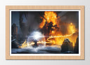 Cuadro enmarcado naturalBalrog, Gandalf El señor de los Anillos