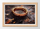 Cuadro enmarcado naturalEl Anillo de Poder El señor de los Anillos