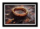 Cuadro enmarcado negro El Anillo de Poder El señor de los Anillos