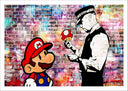 Lámina Arte callejero, banksy, mario bross