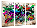 Tríptico Arte callejaro, grafity, colorido