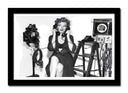 Cuadro enmarcado negro Marilyn Monroe, actriz, pelicula, cine