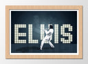Cuadro enmarcado natural Elvis Presley
