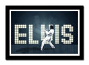 Cuadro enmarcado negro Elvis Presley
