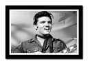 Cuadro enmarcado negro Elvis Presley