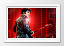 Cuadro enmarcado blanco Elvis Presley