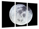 Tríptico luna llena en la noche
